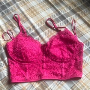 Streetwear Society Pink Floral Crop Top